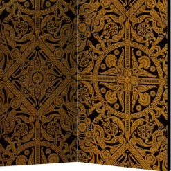 Wohnen Leinwand Paravent Keltische Ornamente - Graziello