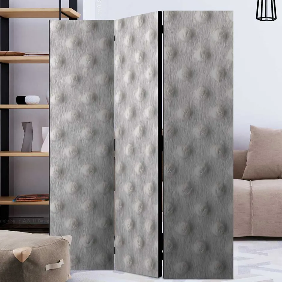 Leinwand Paravent mit Fichtenholz Rahmen - Jionalla^Wohnen Sale