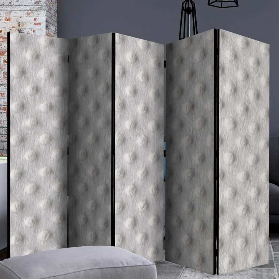 Leinwand Paravent mit Fichtenholz Rahmen - Jionalla^Wohnen Sale