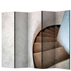 Leinwand Paravent mit Foto Wendeltreppe - Segrino^Wohnen New