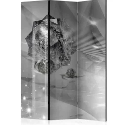 Wohnen Leinwand Paravent mit Motiv in Graustufen - Janton