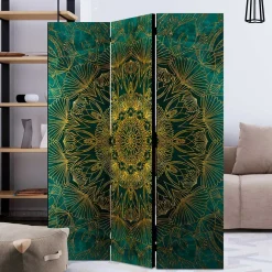 Leinwand Paravent mit orientalischem Mandala - Tsinati^Wohnen Hot
