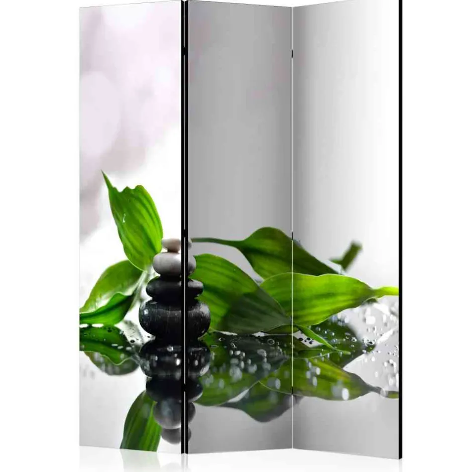 Wohnen Leinwand Raumtrenner mit Zen Foto Druck - Anvidia
