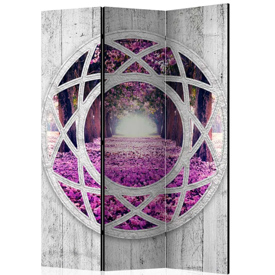 Wohnen Leinwand-Paravent aus drei oder fünf Elementen - Domniar