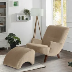 Lesesessel in Beige und Nussbaum - Ulada I^Wohnen Best