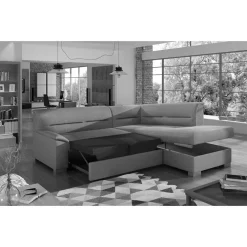 L-Form Bettcouch in Senfgelb Samt - Concista^Wohnen Sale