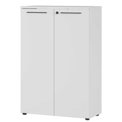 Wohnen Lichtgrauer Aktenschrank 80x120x40 abschließbar - Ofledio