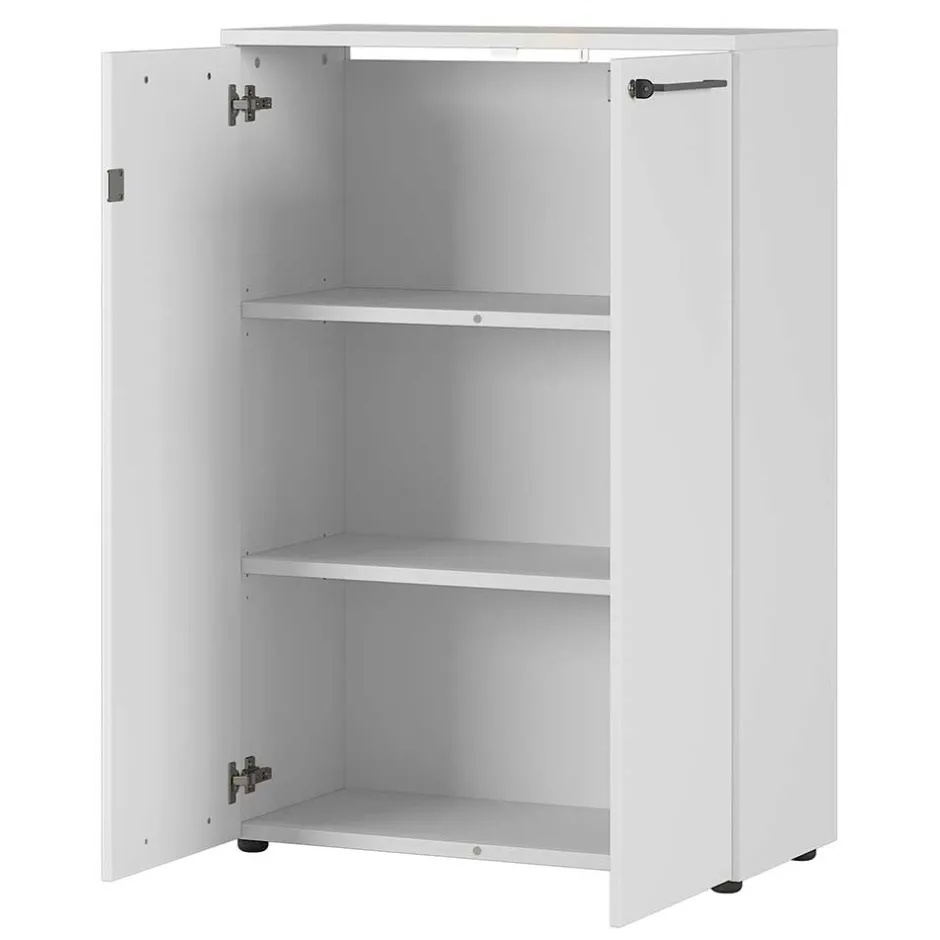Wohnen Lichtgrauer Aktenschrank 80x120x40 abschließbar - Ofledio