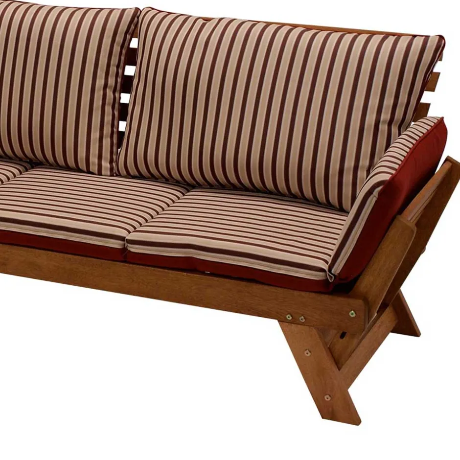 Wohnen Liege Gartensofa mit verstellbaren Armlehnen - Licox