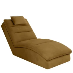 Liegesessel in Senfgelb Samt - Pedder^Wohnen Sale