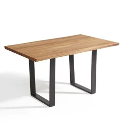 Live Edge Esstisch aus Wildeiche & Stahl - Sympatia^Wohnen Best