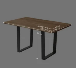 Live Edge Esstisch aus Wildeiche & Stahl - Sympatia^Wohnen Best