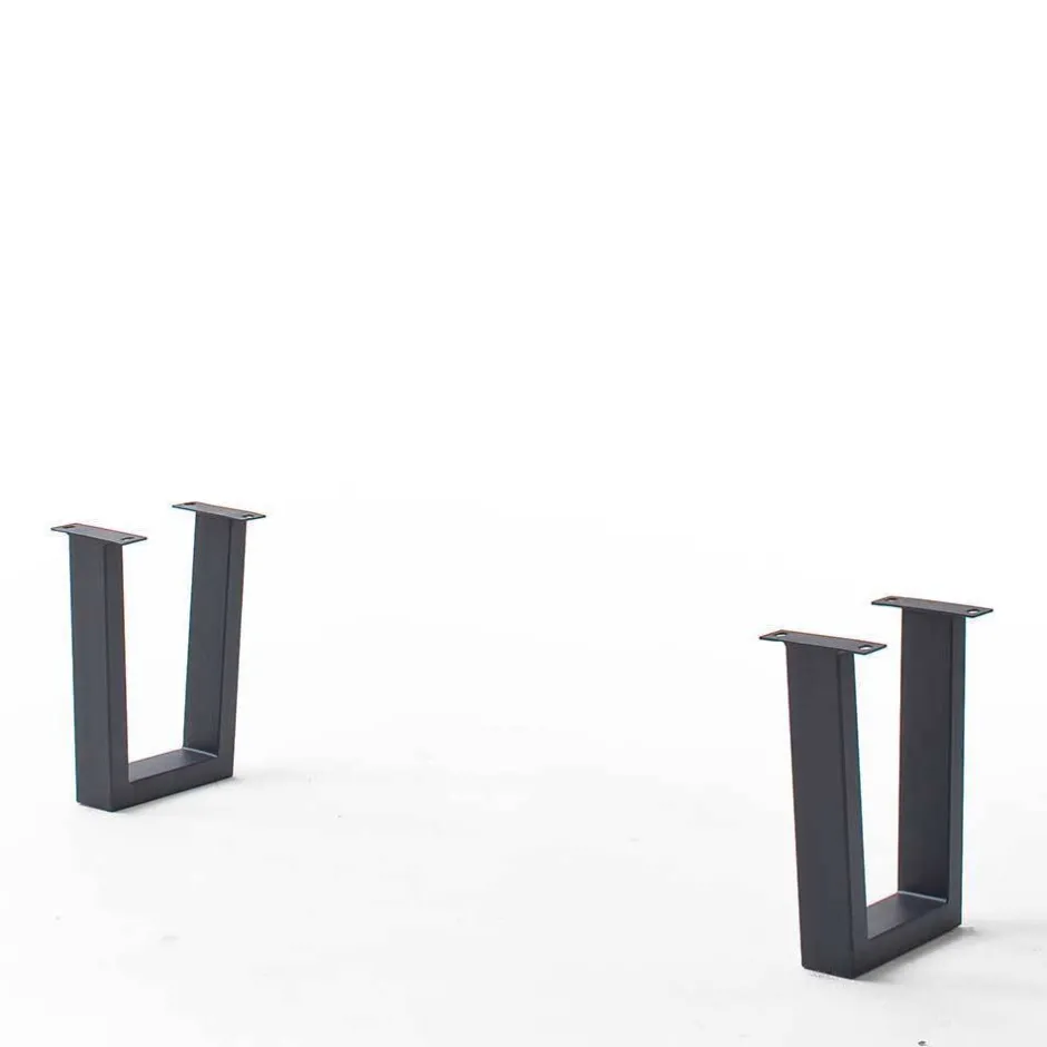 Wohnen Live Edge Esszimmerbank mit Trapezbeinen - Malinsia