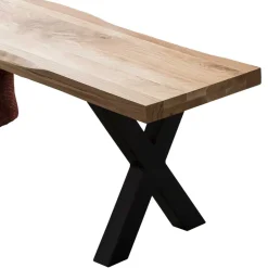 Wohnen Living Edge Bank aus Eiche Massivholz - Macress