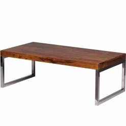 Loft Design Couchtisch Jimena mit Holz und Metall^Wohnen Discount