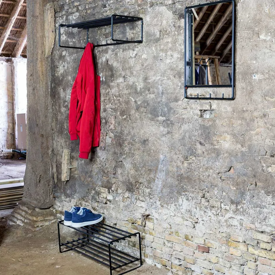 Wohnen Loft Design Flur Set in Schwarz - Creemas (dreiteilig)