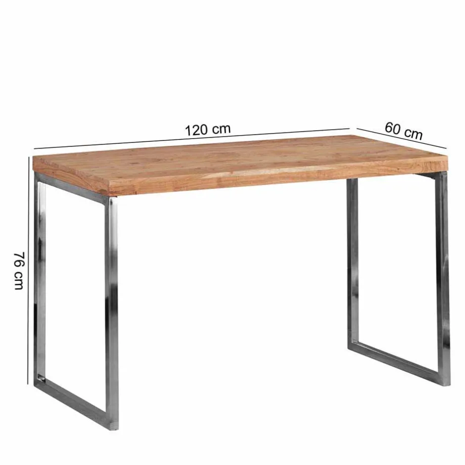 Wohnen Loft Design Schreibtisch Mascanus mit Holz und Metall