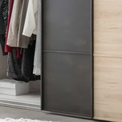 Loft Doppelbett & Schwebetüren Schrank - Licruva (vierteilig)^Wohnen