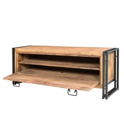 Wohnen Loft Flurmöbel Set Mendoza aus Akazie Massivholz (neunteilig)