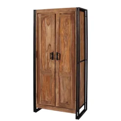 Wohnen Loft Flurmöbel Set Mendoza aus Akazie Massivholz (neunteilig)