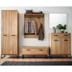 Wohnen Loft Garderoben Möbel Kombination - Truvisas (fünfteilig)