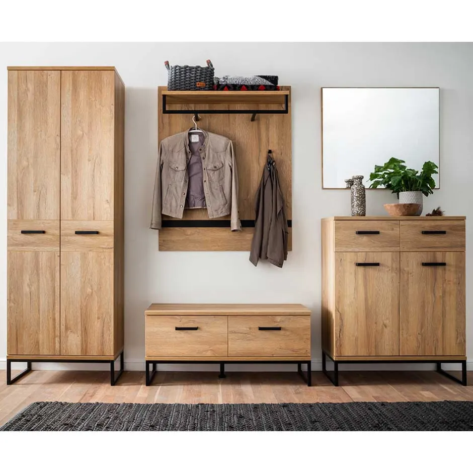 Wohnen Loft Garderoben Möbel Kombination - Truvisas (fünfteilig)