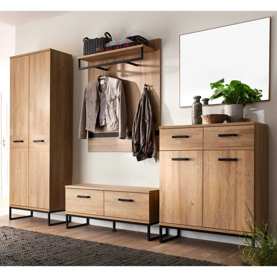 Wohnen Loft Garderoben Möbel Kombination - Truvisas (fünfteilig)