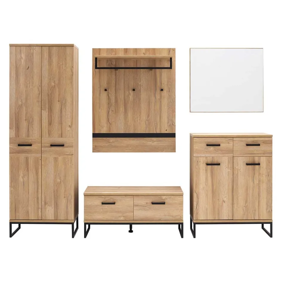 Wohnen Loft Garderoben Möbel Kombination - Truvisas (fünfteilig)