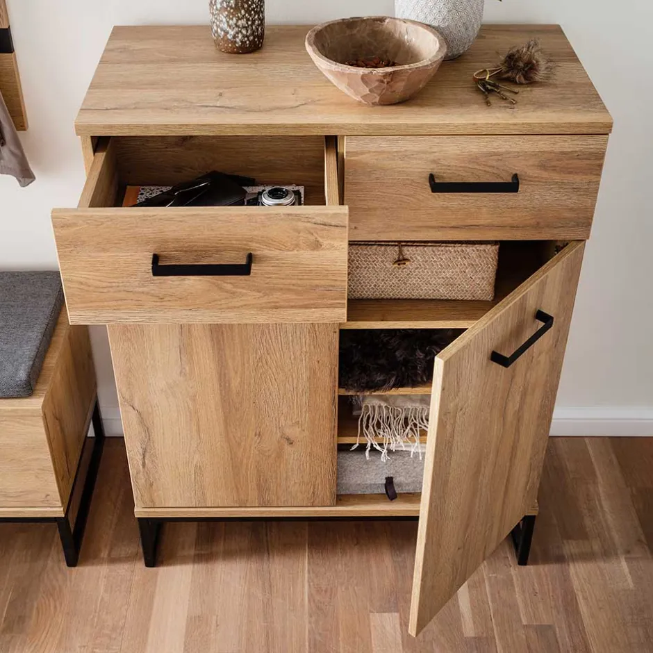 Wohnen Loft Möbel für Flur im Set - Truvisas (fünfteilig)