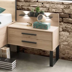 Wohnen Loft Nachttisch mit Bügelfüßen - Licruva