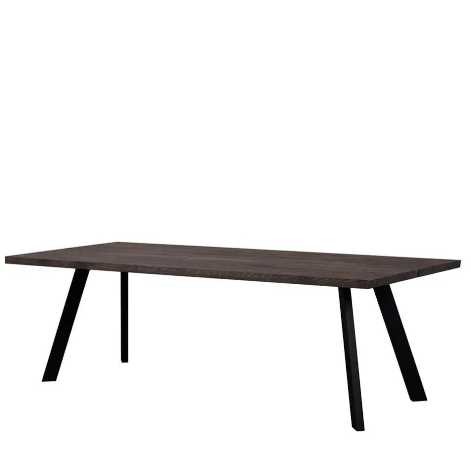 Wohnen Loft Sitzgruppe für 6 Personen Namac mit Tisch in Eiche Rauchfarben (siebenteilig)