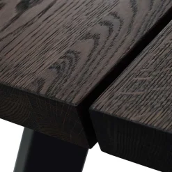 Wohnen Loft Sitzgruppe für 6 Personen Namac mit Tisch in Eiche Rauchfarben (siebenteilig)