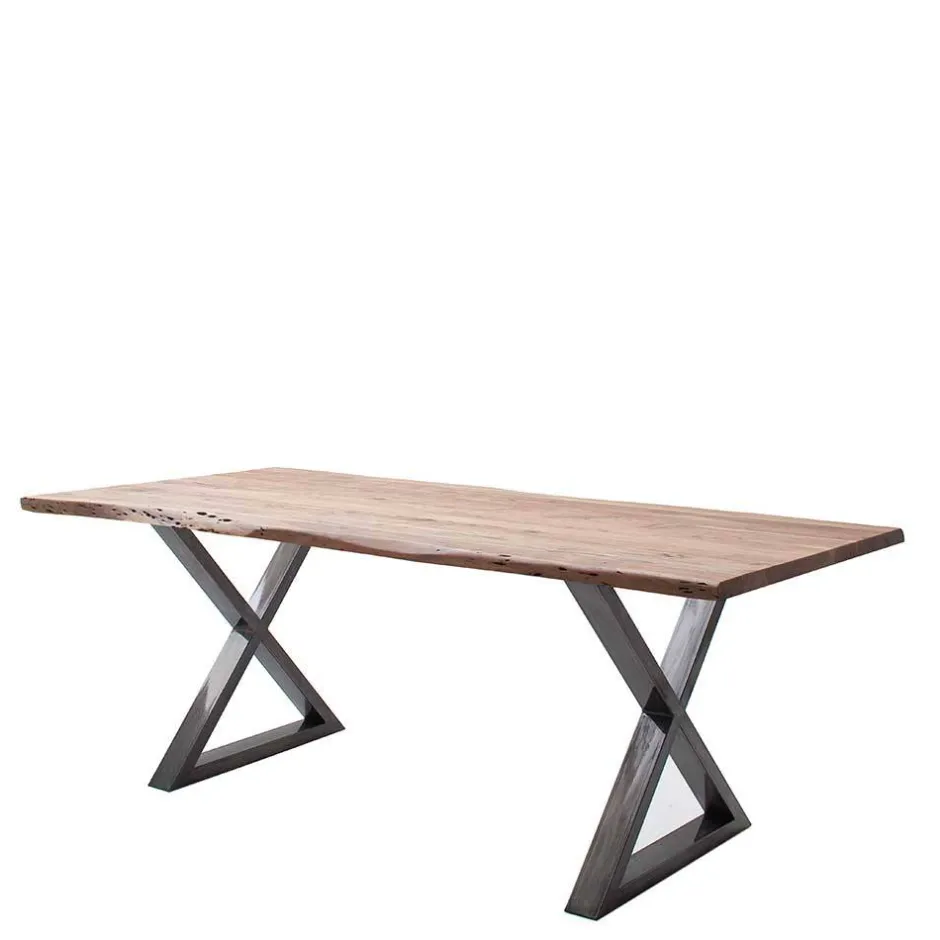 Loft Style Esszimmertisch mit Baumkanten - Locceri^Wohnen Discount