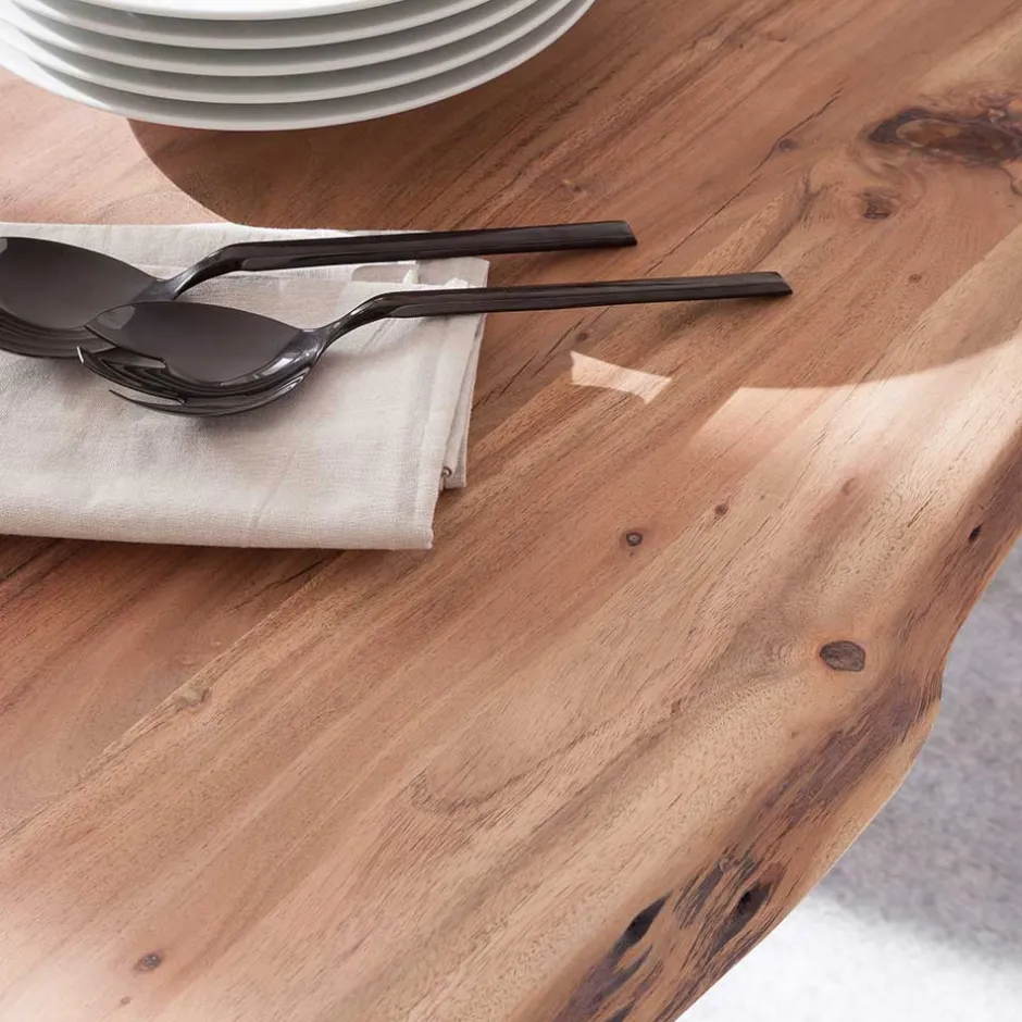 Loft Style Esszimmertisch mit Baumkanten - Locceri^Wohnen Discount