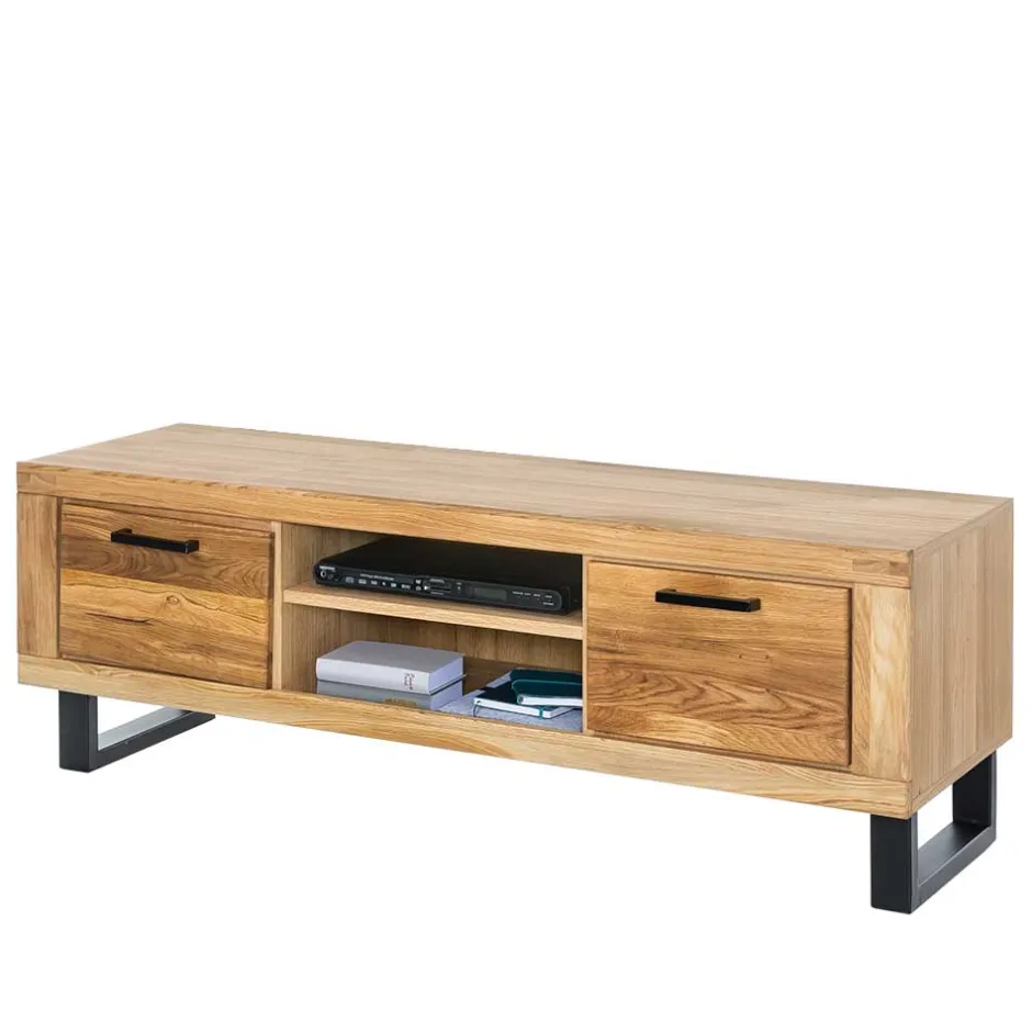 Wohnen Loft TV Unterschrank in Wildeiche teilmassiv - Arello