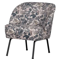 Wohnen Lounge Sessel aus Samt mit floralem Dessin - Rosco