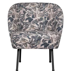 Wohnen Lounge Sessel aus Samt mit floralem Dessin - Rosco