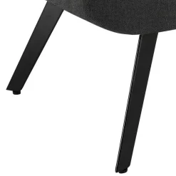 Lounge Sessel mit Hocker in Anthrazit - Mook (zweiteilig)^Wohnen Best