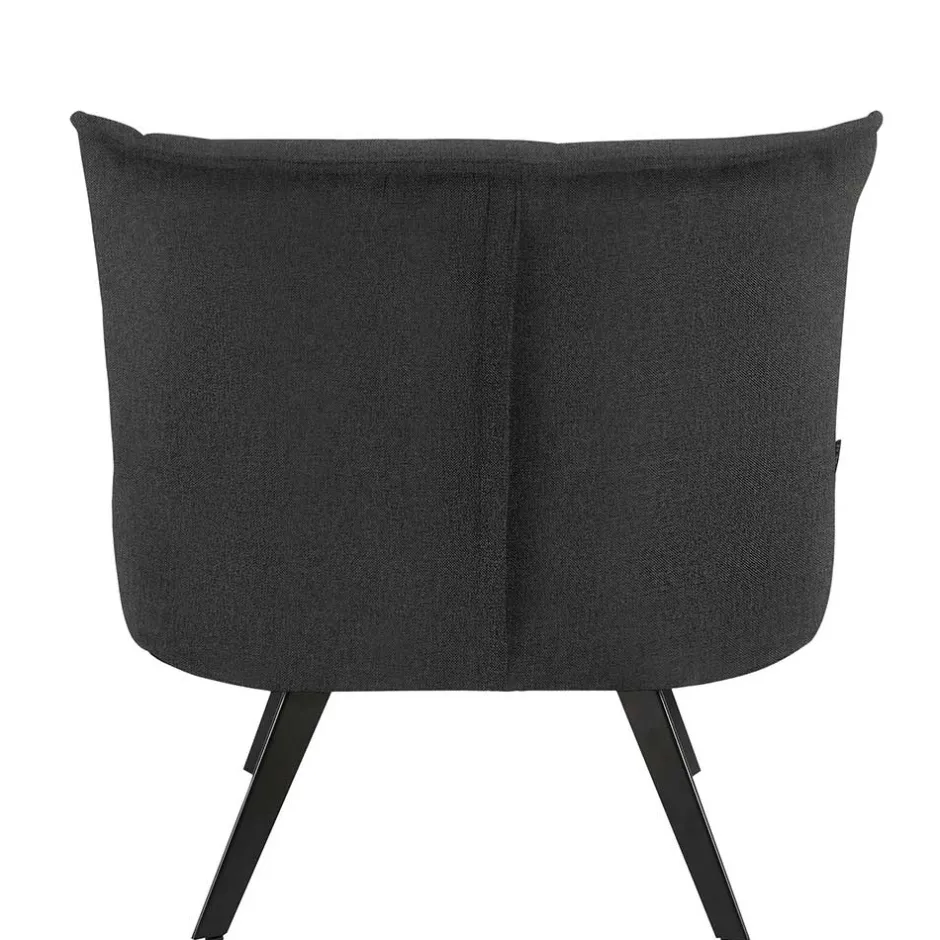 Lounge Sessel mit Hocker in Anthrazit - Mook (zweiteilig)^Wohnen Best