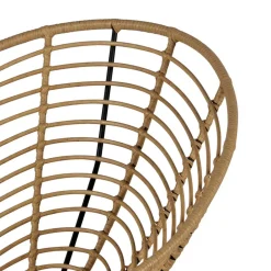 Lounge Stuhl aus Geflecht in Beige - Padiona^Wohnen Discount