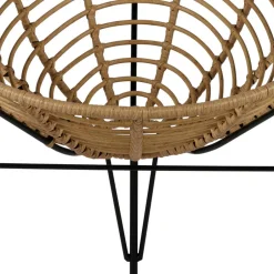 Lounge Stuhl aus Geflecht in Beige - Padiona^Wohnen Discount