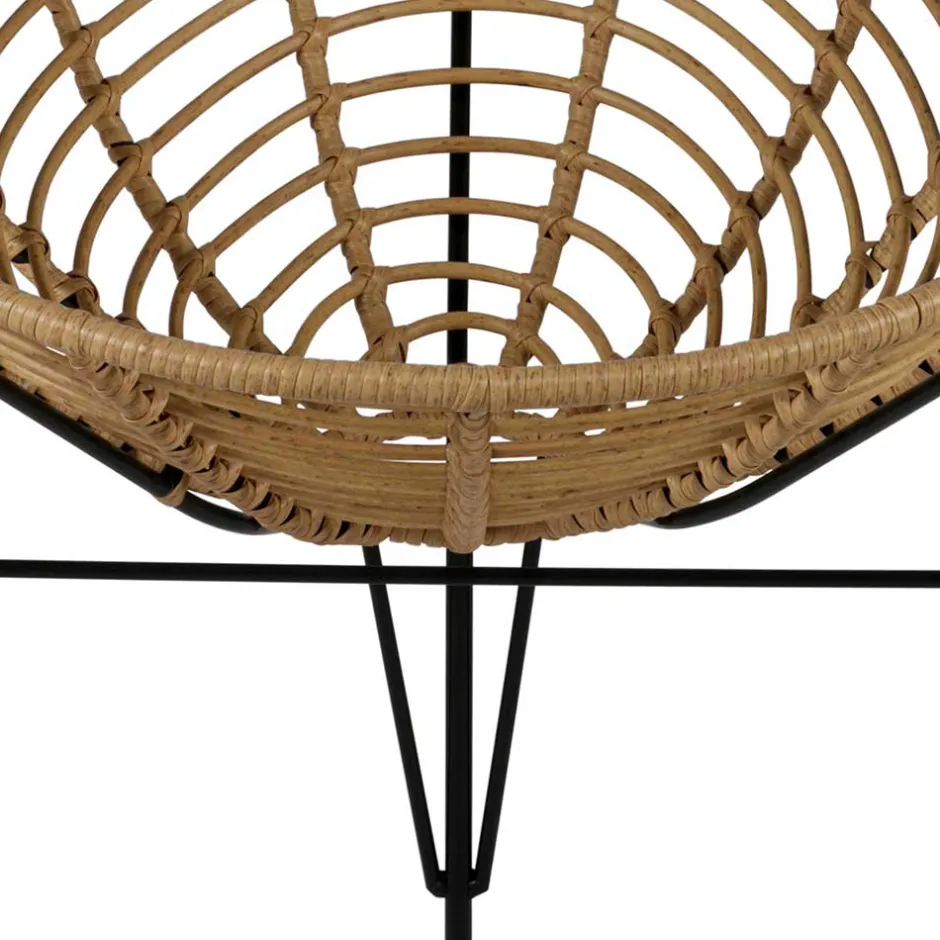 Lounge Stuhl aus Geflecht in Beige - Padiona^Wohnen Discount