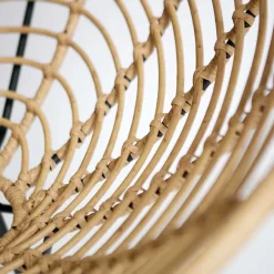 Lounge Stuhl aus Geflecht in Beige - Padiona^Wohnen Discount