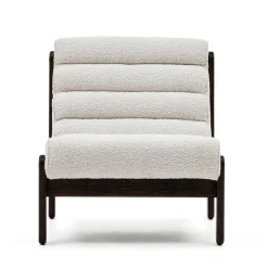 Loungesessel aus Boucle in Weiß - Yasmel^Wohnen Hot