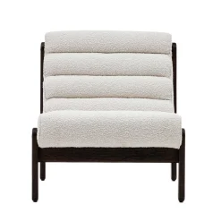 Loungesessel aus Boucle in Weiß - Yasmel^Wohnen Hot