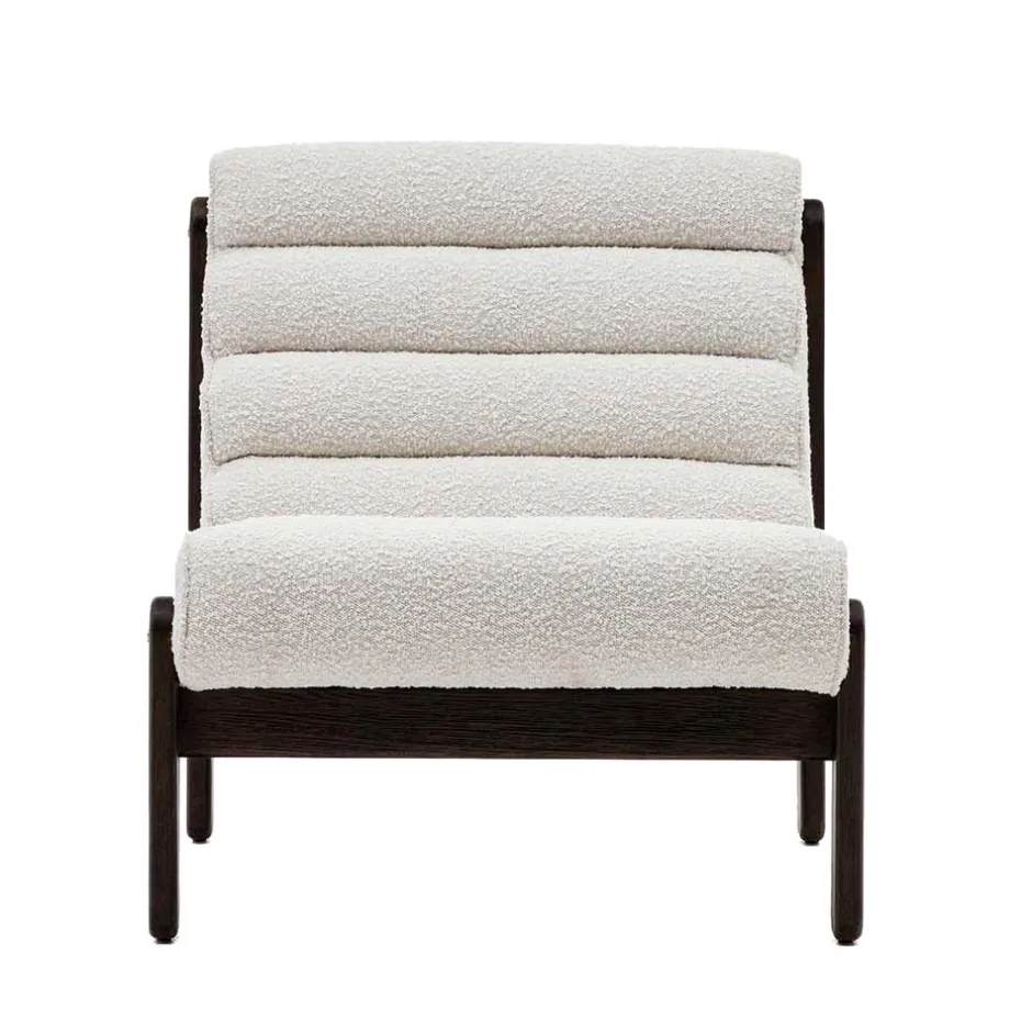 Loungesessel aus Boucle in Weiß - Yasmel^Wohnen Hot