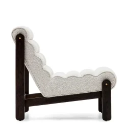 Loungesessel aus Boucle in Weiß - Yasmel^Wohnen Hot