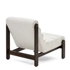 Loungesessel aus Boucle in Weiß - Yasmel^Wohnen Hot