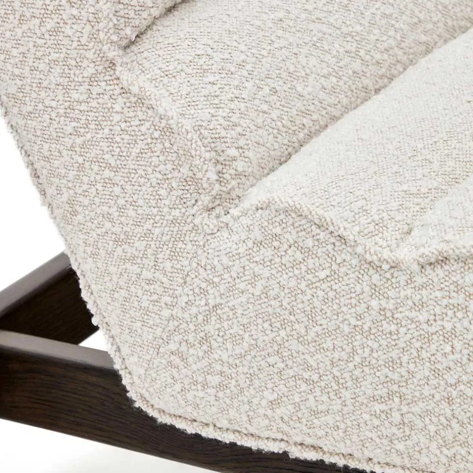 Loungesessel aus Boucle in Weiß - Yasmel^Wohnen Hot