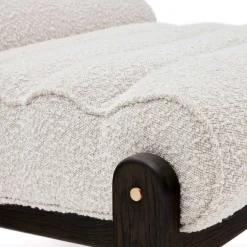 Loungesessel aus Boucle in Weiß - Yasmel^Wohnen Hot